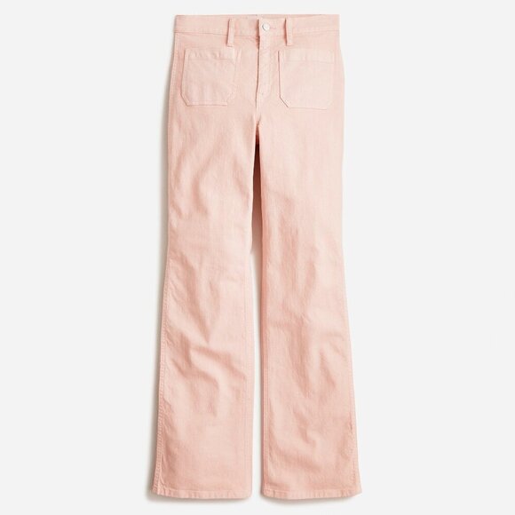 J. Crew Denim - J. Crew High Rise Full Length Garment Dyed Flare Jean